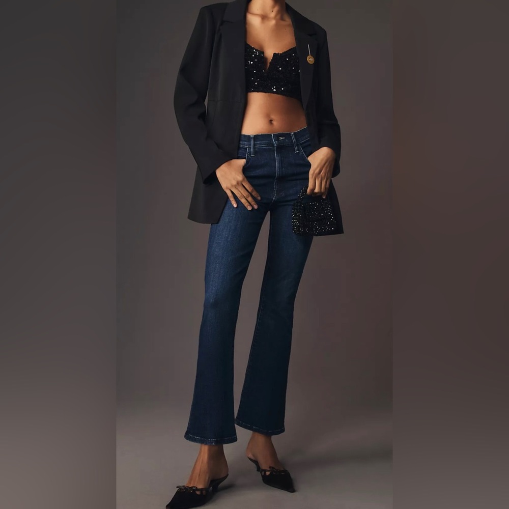 MOTHER Dark Blue Ankle Jeans